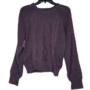 Sanctuary Nomad Cable Popover Sweater - Semi Sweet, M